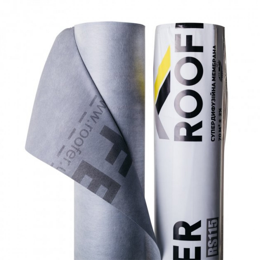 Супердиффузионная мембрана Roofer RS 115'100 г/м.кв. (70 м.кв)