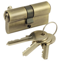 Цилиндровый механизм R600/60 mm (25+10+25) AB бронза 5 кл.