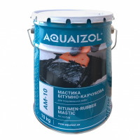 Мастика бітумно-каучукова АМ-10 Aquaizol, 10 кг