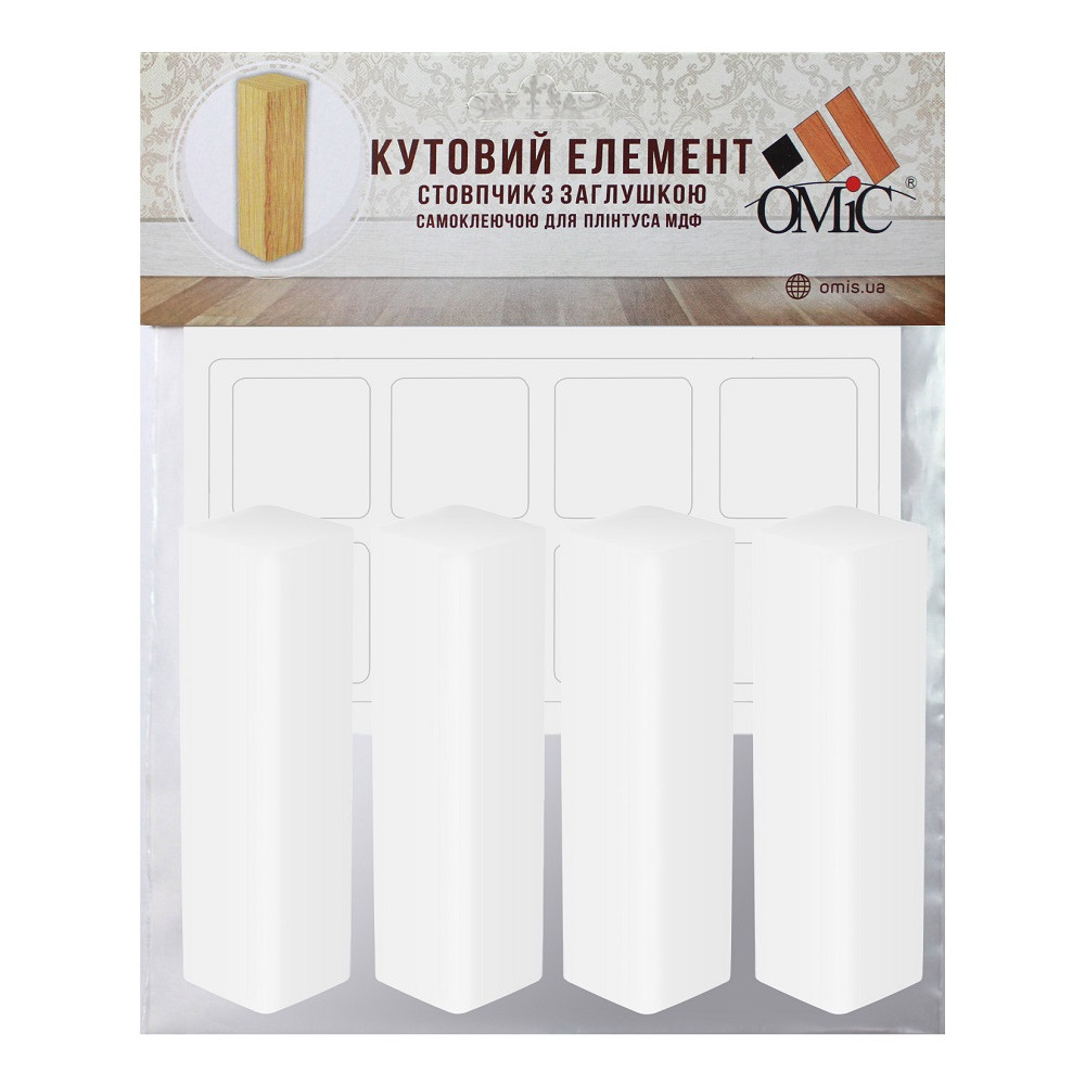 Плинтус ОМиС МДФ 80*10*2200мм Белый матовый