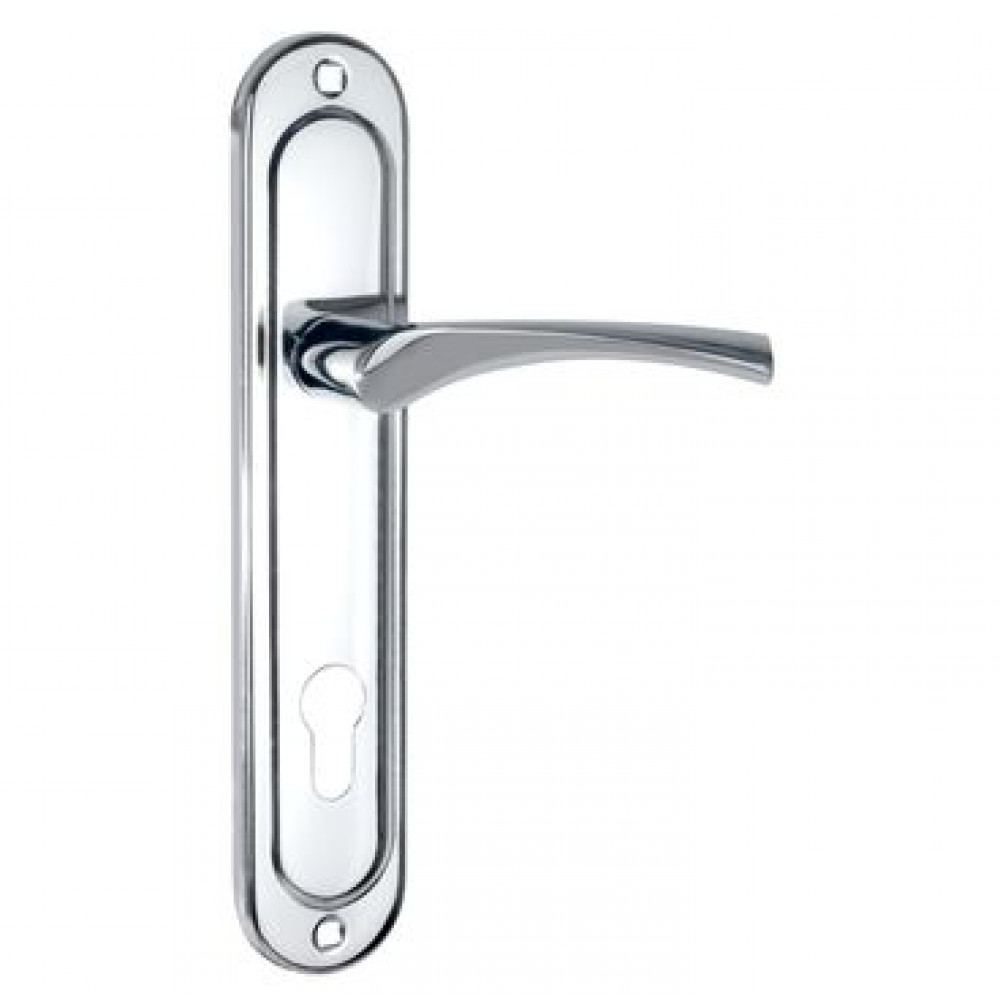 Ручка на планці HANDLE90.CRONA.18-85 CP 8x8x140mm