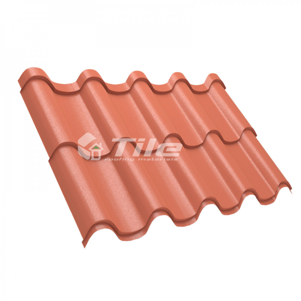Металлочерепица Tile Premium (Тайл Премиум) RAL 8004