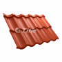 Металлочерепица Tile Modern (Тайл Модерн) модульная RAL 8004