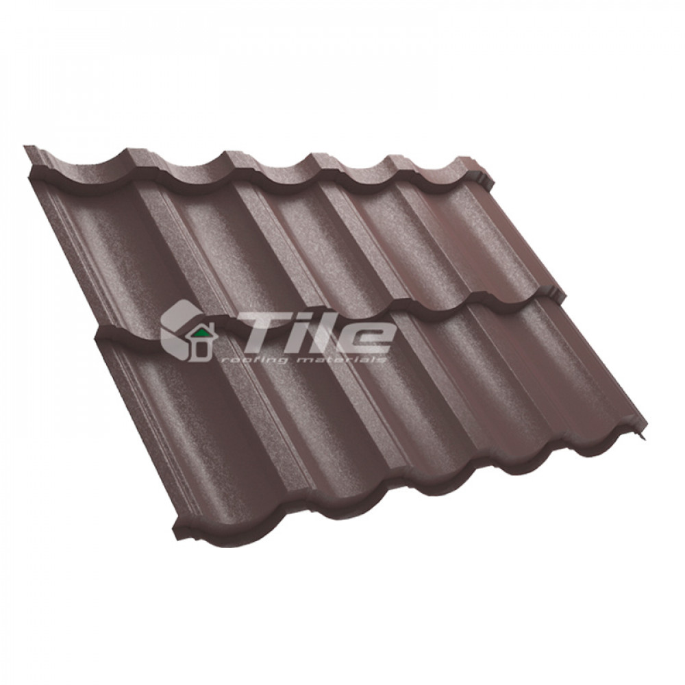 Металлочерепица Tile Modern (Тайл Модерн) модульная RAL 8017