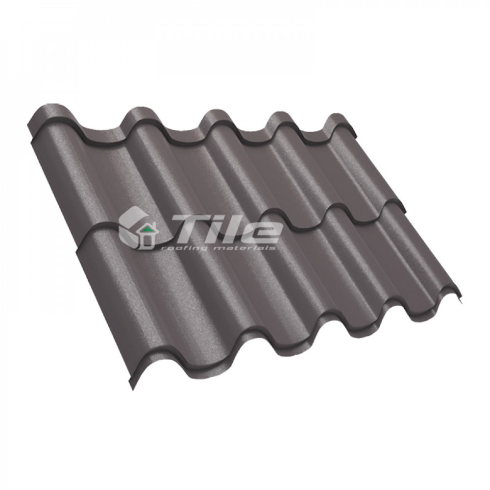 Металлочерепица Tile Premium (Тайл Премиум) RAL 8019