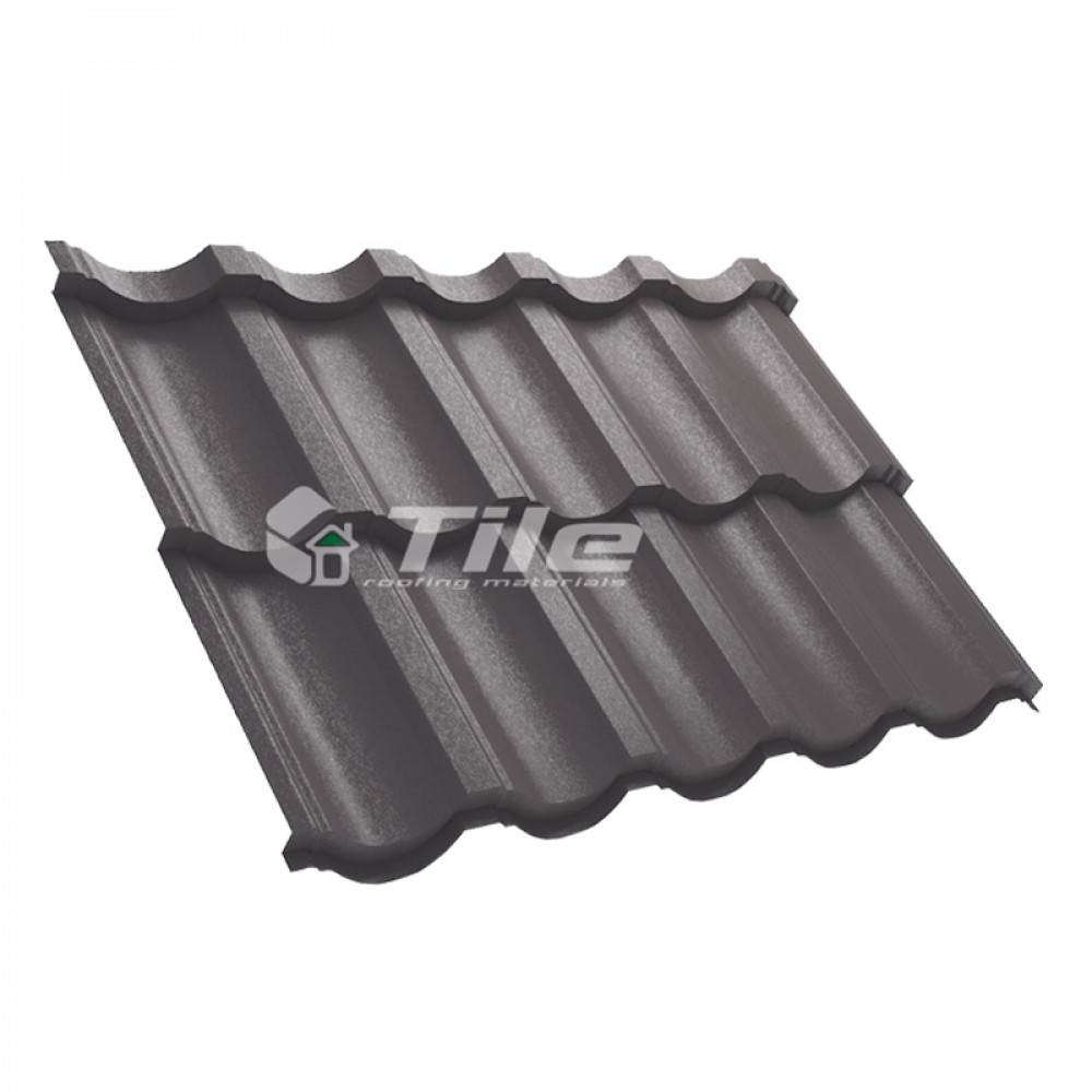 Металлочерепица Tile Modern (Тайл Модерн) модульная RAL 8019