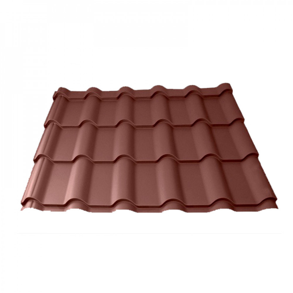 Металлочерепица Tile Retro (Тайл Ретро) матполиэстер RAL 8017